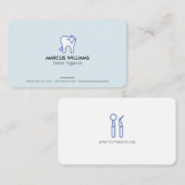 歯と歯医者の道具を輝かせる 名刺 (正面/裏面)