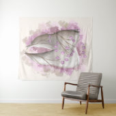 歯と花、超現実的絵画。歯科芸術 タペストリー (インサイチュ(横))