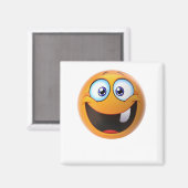 歯なしスマイル黄 マグネット (正面/裏面)