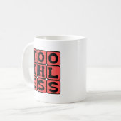 歯なし、噛みのない行動 コーヒーマグカップ (正面左)