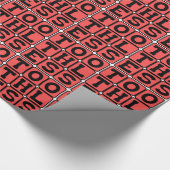 歯なし、噛みのない行動 ラッピングペーパー (角)