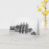 歯に武装させている、40年代 カード (黄色い花)