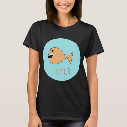 歯のある魚 Tシャツ (正面)
