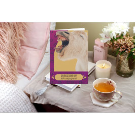 歯のおもしろい悪いニヤニヤした馬が元気になる カード