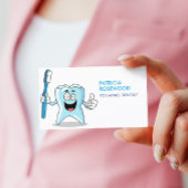 歯のおもしろい漫画保持歯ブラシ 名刺