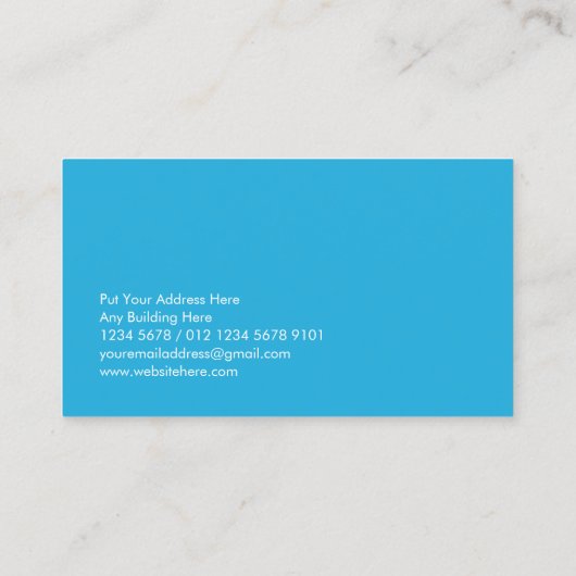 歯のおもしろい漫画保持歯ブラシ 名刺 (裏面)