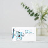 歯のおもしろい漫画保持歯ブラシ 名刺 (スタンド正面)