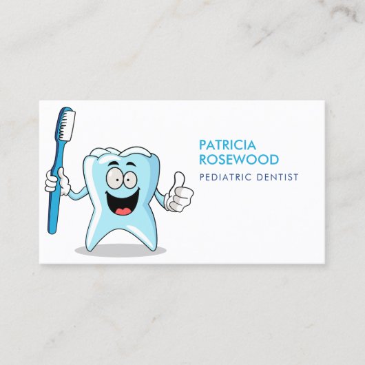 歯のおもしろい漫画保持歯ブラシ 名刺 (正面)