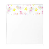 歯のかわいらし妖精魔法ウェンドホワイトティースイエロー ノートパッド (正面)