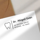 歯のアイコンモダンプロフェッショナル歯科医 セルフインキングスタンプ