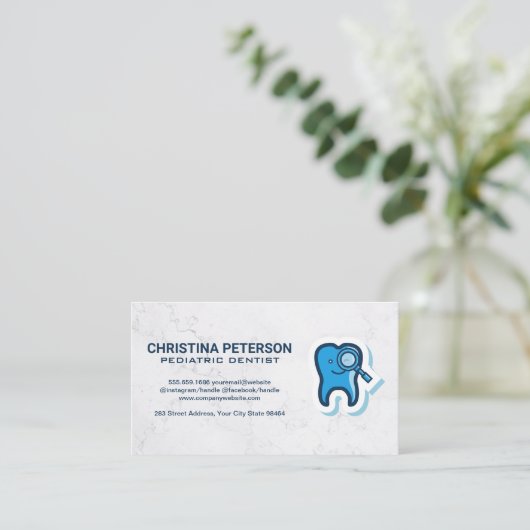 歯のアイコン 予約カード (スタンド正面)