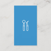 歯のアイコン | 歯医者の関連付け 名刺 (裏面)