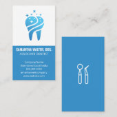 歯のアイコン | 歯医者の関連付け 名刺 (正面/裏面)