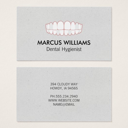 歯のアイコン |歯科 (正面&裏面)