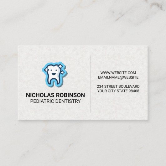 歯のアイコン |歯科 名刺 (正面)