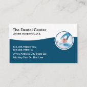 歯のインプラントと入れ歯の名刺 名刺 (正面)