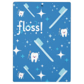 歯のクリップボードホルダー、歯科衛生士のためのギフト クリップボード (裏面)