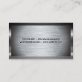 歯のクリーニングのアイコン |金属ブラシ 名刺 (裏面)