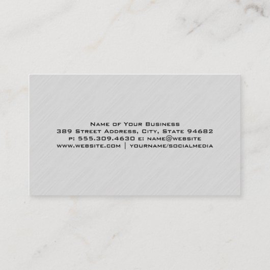 歯のクリーニング・アイコン 名刺 (裏面)