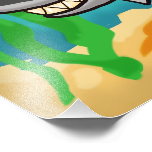 歯のサメ フォトプリント            (角)