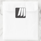 歯のシールを見た スクエアシール (バッグ)