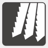 歯のシールを見た スクエアシール (正面)