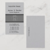 歯のスケッチモダン歯科アポイントメントデザイン 予約カード (正面/裏面)