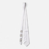 歯のタイ ネクタイ (裏面)