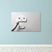 歯のトリートメントを取る骨格 キャンバスプリント (インサイチュ (ウッドフロア))