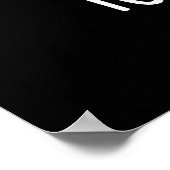 歯のハードテおもしろいィーデンタルプンダークBG ポスター (角)