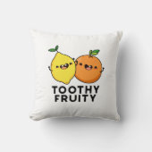 歯のフルーティおもしろいフルーツパン クッション (正面)