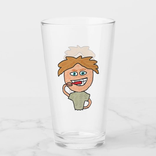 歯のブラッシング タンブラーグラス (正面)