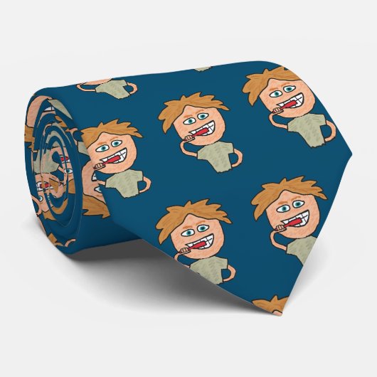 歯のブラッシング ネクタイ (ロール)