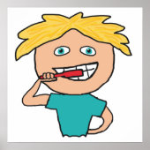 歯のブラッシング ポスター (正面)