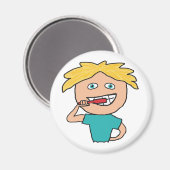 歯のブラッシング マグネット (正面/裏面)