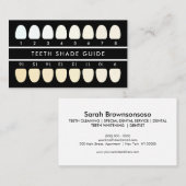 歯のホワイトニングセードガイド 名刺 (正面/裏面)