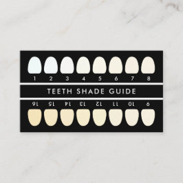 歯のホワイトニングセードガイド 名刺