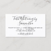 歯のホワイトニング後のケアのヒント歯科医 名刺 (正面)