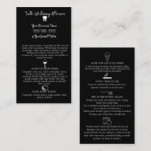 歯のホワイトニング後ケア 名刺 (正面/裏面)