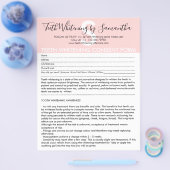 歯のホワイトニング顧客の同意予算型枠 チラシ (シングル)