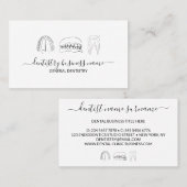 歯のホワイトニング デンタルアート 名刺 (正面/裏面)