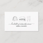 歯のホワイトニング デンタルアート 名刺 (正面)
