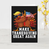 歯のポンプキン ターキー コーヒー 秋の歯科チームより カード (黄色い花)