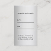 歯のモダンアイコンデンタルケアアポイントメント 予約カード (裏面)