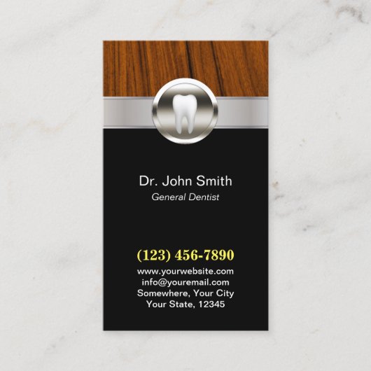 歯のモダンアイコンデンタルケアアポイントメント 予約カード (正面)