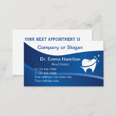 歯のモダンロゴアポイントメント名刺 予約カード