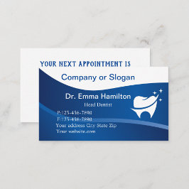 歯のモダンロゴアポイントメント名刺 予約カード