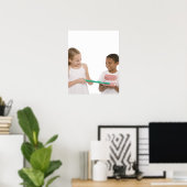 歯のモデルセットとサイズ超過の子供 ポスター (ホームオフィス)