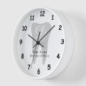 歯のロエレガントゴを含む歯科医用オフィスの壁時計 壁時計 (傾斜)