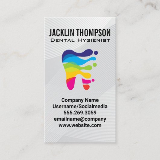 歯のロカラフルゴ |歯科プロフェッショナル 名刺 (正面)